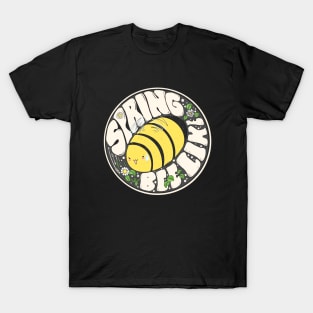 Floral Happy Hippie Fat Bee - Spring Bee Like T-Shirt